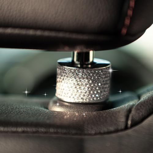 Rislobx 2PCS Magnetic Car Headrest Collars, Rhinestone Car Head Rest Collars - Image 4