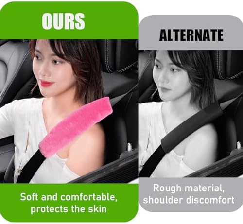 Yourkar 2 PCS Car Seat Belt Cover, Soft Auto Seatbelt Protector - Image 5