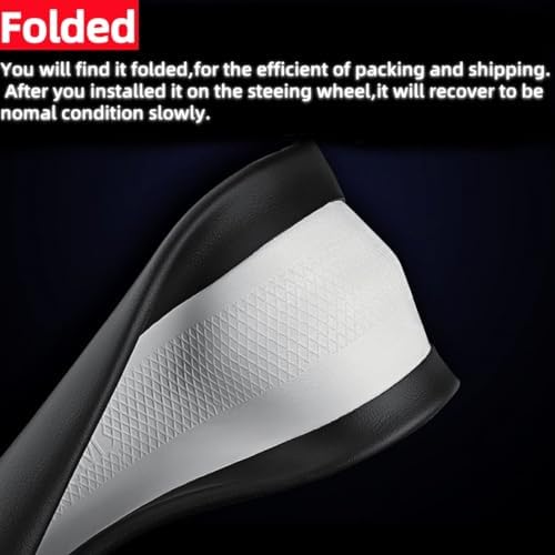 Leather Steering Wheel Cover Compatible - Image 4