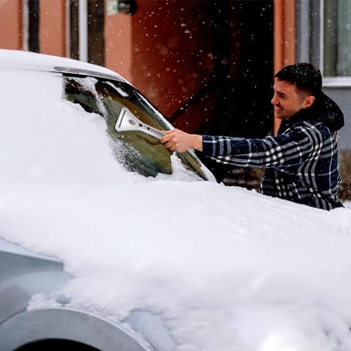 ZONETECH Heated Car Window Ice/Snow Scraper Extendable Auto Windshield Heated - Image 5