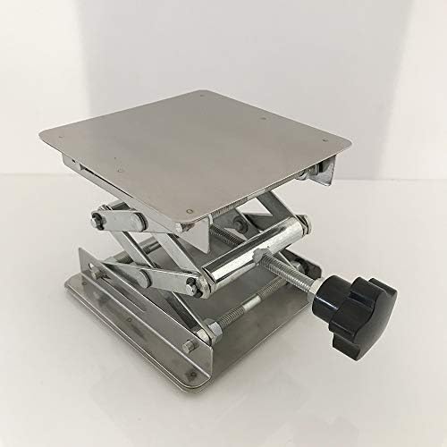 LabZhang 4" x4" Stainless Steel Lab Jack Scissor Stand Platform Lab Lift - Image 7