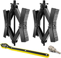 PAFOWO 2Pcs RV Wheel Chock Stabilizer | X-Shaped Heavy Duty Tire Lock by PAFOWO