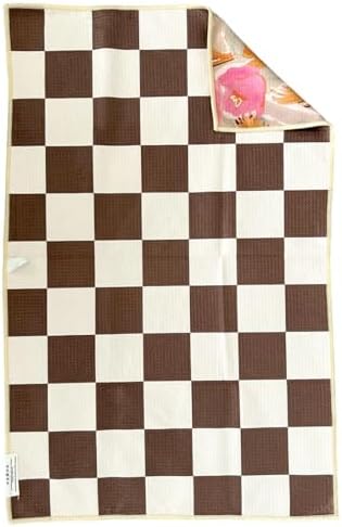 Reversible Microfiber Towel, Quick-Drying Hand Towels by CraeHome