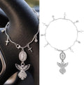 Virgin Mary Angel Tassel Car Charm, Rear View Mirror Pendant by CRASHOT