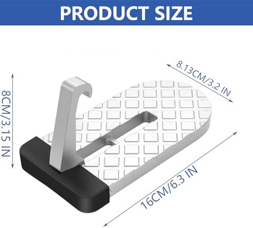 Car Door Step, Folding Aluminum Alloy Step, Universal Fit Roof Access, Car - Image 4