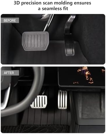 TPARTS Aluminum Pedal Covers for Tesla Model Y Juniper/Model 3 Highland - Image 5