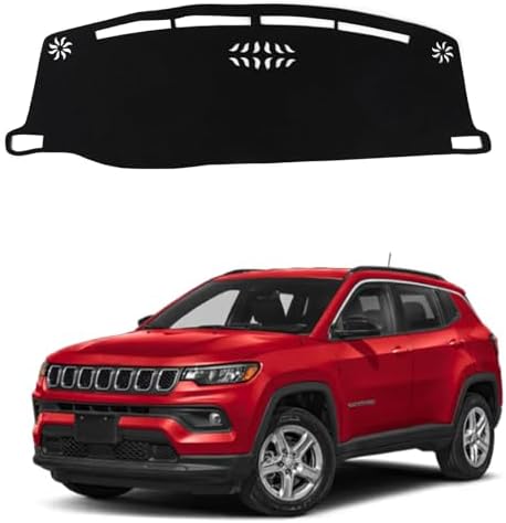 Dashboard Mat Cover for Jeep Compass 2022-2025 Nonslip Center Console Sunshield by BOLTRY