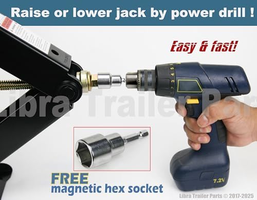 LIBRA 9K lb HD 24" RV Trailer Camper Stabilizer Leveling Scissor Jacks - Image 3