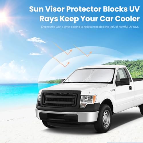 Windshield Sun Shade for Nissan Frontier 2022-2024 2025 2026 Sunshade - Image 6