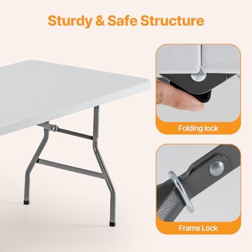 NEWBULIG 8 FT Foldable Table - Image 6