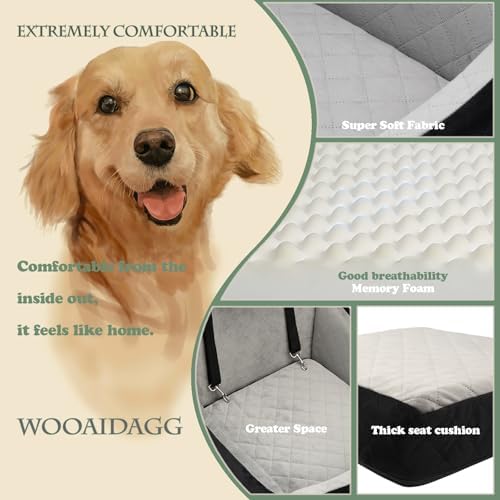 WOOAIDAGG Dog Car Seat for Medium Sized Dog, Pet Travel Car Bed - Image 4