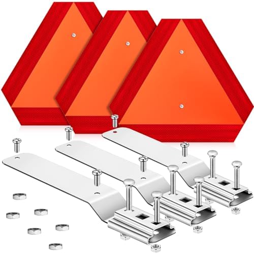 Yaocom 3 Sets Slow Moving Vehicle Triangle Sign by Yaocom