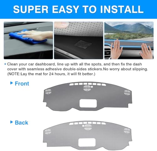 Autorder Gray Dashboard Cover Mat - Image 5