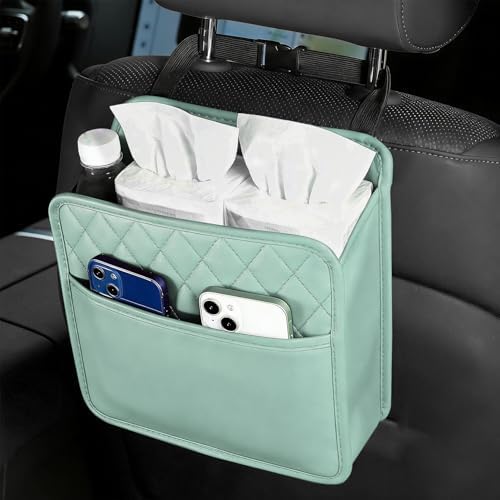 Car Seat Back Organizer, Leather Backseat Hanging Storage Bag, Car Large by Unknown