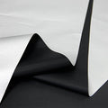 Blackout Drapery Shade Fabric Black and Silver 100 Percent Shading Light by David+accessories