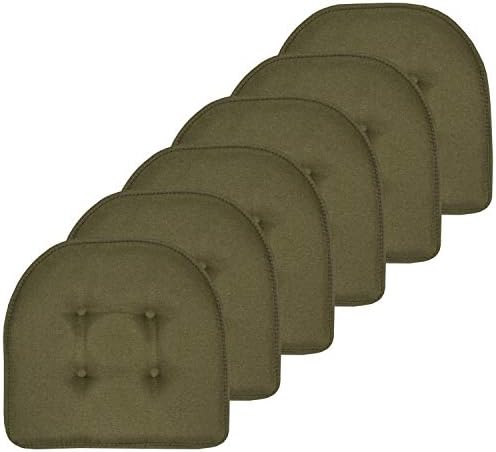 Sweet Home Collection Chair Cushion Memory Foam Pads Tufted Slip Non Skid by SweetHomeCollection