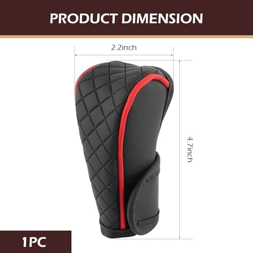 Car Gear Shift Cover, Leather Shifter Cover, Gear Shift Knob Cover - Image 2