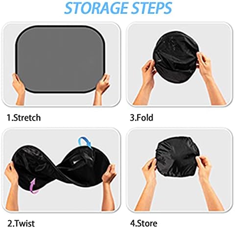 Moly Magnolia 2PCS UV-Blocking Car Window Sunshades - Image 5