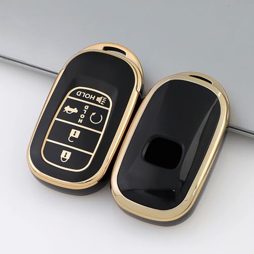TPU Key Fob Cover with Leather Keychain, Compatible with Honda Accord Civic - Image 4