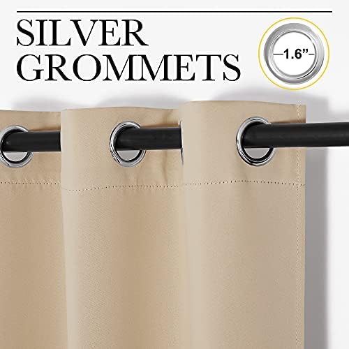 NICETOWN Room Darkening Draperies Window Curtain Panels, Thermal Insulated - Image 3