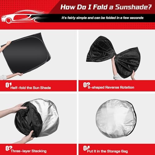 ARISMOTOR Windshield Sun Shade for Honda CRV 2023-2025 2026 - Image 4