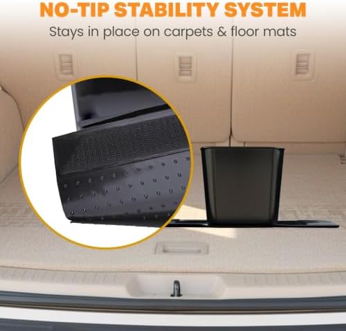 Car Trash Can with Stability Wings – Leakproof Portable Garbage Bin - Image 5
