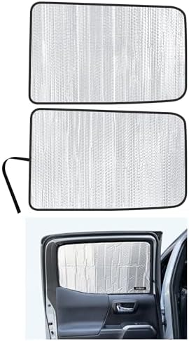 Rear Side 2nd Row Sunshade fits 2016-2023 Toyota Tacoma, Double Cab by YelloProAutomotive