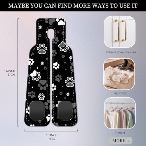 PU Leather Car Seat Hook, Storage Headrest Hanger, Cute Car Backseat Organizer - Image 4