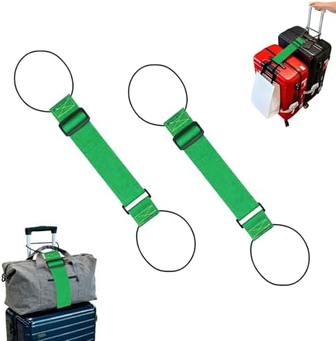Luggage Straps for Suitcases，Multi-Use Strong Adjustable Luggage Connector by Unknown