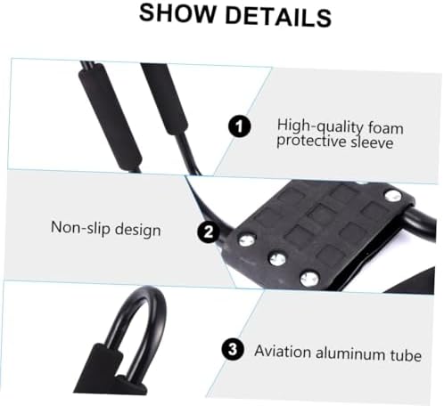 2 Pack J Shaped Kayak Roof Rack, J Form Canoe Snowboard Carrier Bracket - Image 3