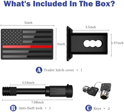 OGYE 2 Inch Trailer Hitch Cover - Image 6