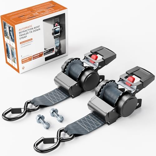 Retractable Ratchet Tie Down Straps by WELLUCK