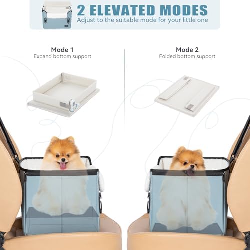 PETSFIT Dog Car Seats for Small Dogs – Patented Safety Buckles – Safety Tether - Image 4