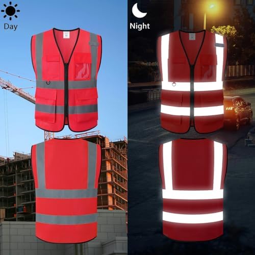 Safety Vest for Men Women Hi Vis Vest - Image 4