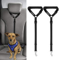 BWOGUE 2 Pack Dog Seat Belt for Car, Headrest Restraint Safety Leads by BWOGUEPetHome