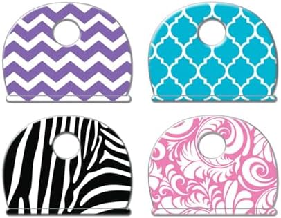 Lucky Line, Designer Pattern Key Identifier Caps, 4 Pack by LuckyLine