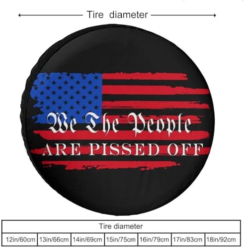 Generic We The People are Pissed Off Tire Covers, Dust-Proof Weatherproof Wheel - Image 3
