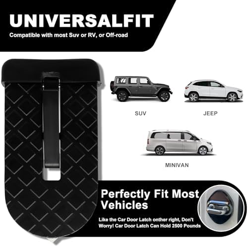 2 Pcs Car Door Step with Roof Rack Mount, 6.3 Inch - Image 4