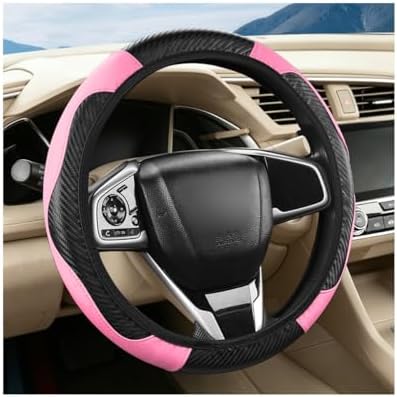 Zpana Car Steering Wheel Cover, Elastic Stretch Carbon Fiber Full Surround by Zpana