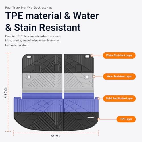 powoq 7&8 Seats Cargo Mat Compatible - Image 6