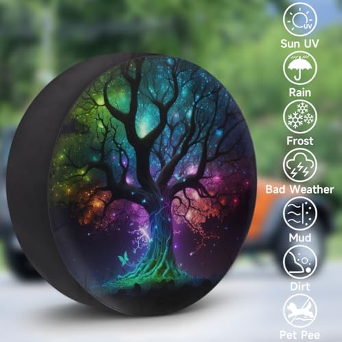 Tree of Life Spare Tire Cover Dust-Proof Spare Wheel Covers - Image 3