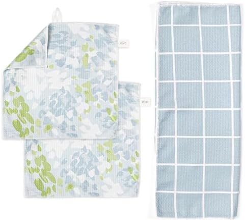 ELYN Microfiber Kitchen Dish Towel & Dish Cloth Set, Quick-Dry & Absorbent by ELYN