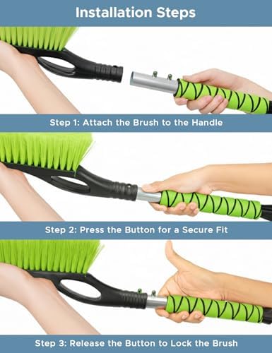 Autovir 27" Car Snow Brush and Ice Scrapers - Image 4