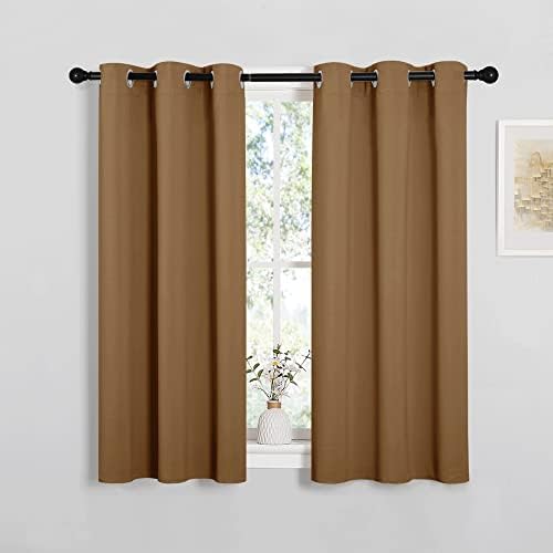NICETOWN Sleek Blackout Curtains, 2 Panels, W34 x L45 -Inch by NICETOWN