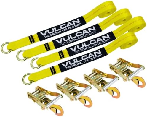VULCAN Car Tie Down with Snap Hooks - Image 2