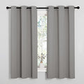 NICETOWN Blackout Curtains 63 inches Long, Thermal Insulated Solid Grommet Top by NICETOWN
