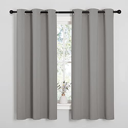 NICETOWN Blackout Curtains 63 inches Long, Thermal Insulated Solid Grommet Top by NICETOWN