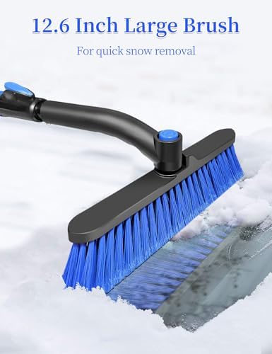 HEEYA Snow Brush for Car, Extendable Ice Scraper - Image 2