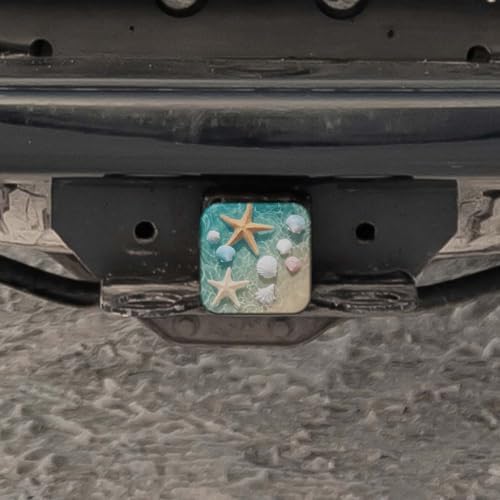 Swono Starfish Seashell Hitch Receiver Cover Tropical Ocean Beach Seashore - Image 5