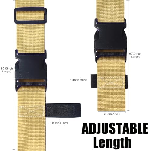 Luggage Straps for Suitcases TSA Approved-2 Pack Bright Personalized Luggage - Image 3